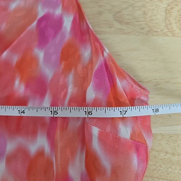 Amanda Uprichard Pruitt Dress in Pink Lacquer‎ Shoulder Tie Accent Size Large - Picture 5 of 9